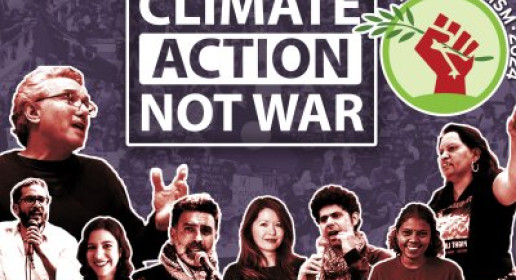 Come to Ecosocialism 2024 and support climate action not war