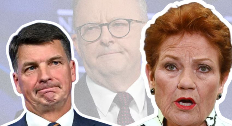 Angus Taylor vies with One Nation to scapegoat migrants for housing crisis