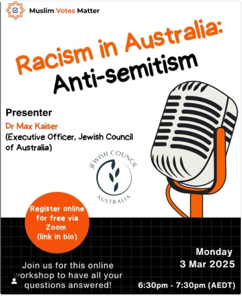 Webinar: Racism in Australia: Antisemitism